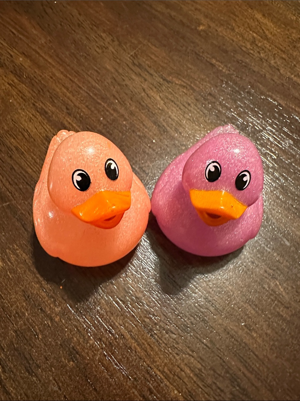 Sparkle Rubber Duck- Pink and Peach Set